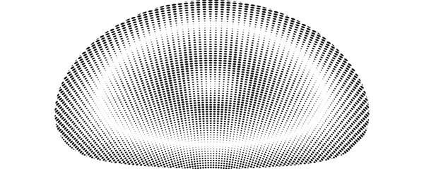3D white techno background. Big data visualization on dark space with dotted lines shape effect decoration. Modern graphic design element dots circle style concept for flyer, card, or brochure cover