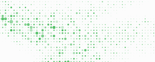 Light Blue, Green vector red banner with set of circles, dots. Donuts Background. Creative Design Template. Technological halftone illustration.