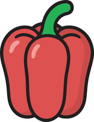 vector illustration of a capsicam 