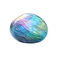 Smooth, iridescent gem