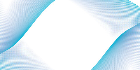 abstract vector blue wave lines on white background