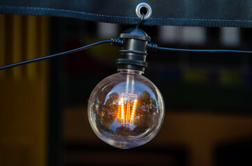 Vintage Retro Ball Filament Lamp