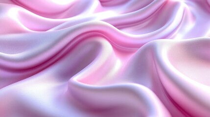 Fototapeta premium Soft, flowing pink silk fabric