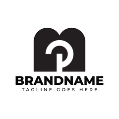 Letters MP Monogram Logo, suitable for any business with MP or PM initials