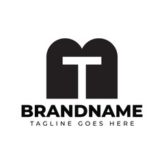 Letters MT Monogram Logo, suitable for any business with MT or TM initials