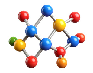 Colorful molecular structure (1)