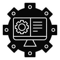 Software Developer element isolated machine learning development on white background