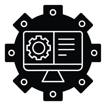 Software Developer element isolated machine learning development on white background