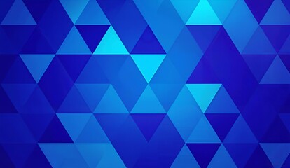 Abstract Geometric Background with Blue Triangles