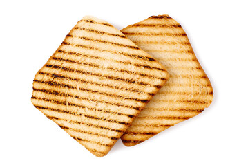Grilled bread toasts with a Unique Striped Design perfect for delicious sandwiches