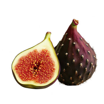 recommend clip art: Fresh fig fruit cutout image