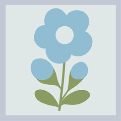 greeting card with flowers