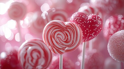 Pink and red treats, sweet delights