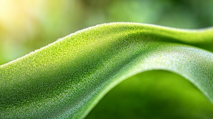 Green Leaf Texture Close-up