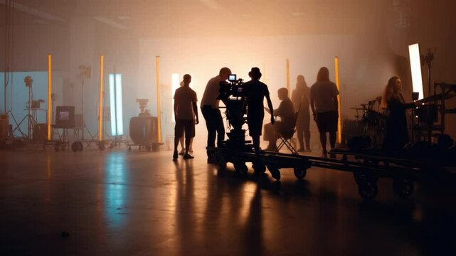 Behind the Scenes of a Film Production: A glimpse into the creative process of filmmaking.