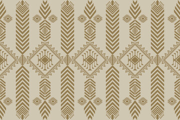 Ethnic Figure aztec embroidery style.Geometric ikat oriental traditional art pattern.Design for ethnic background,wallpaper,fashion,clothing,wrapping,fabric,element,sarong,graphic,vector illustration.