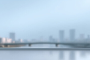 minimalist depiction of famous tokyo bridge featuring clean lines and blurred background emphasizing structures