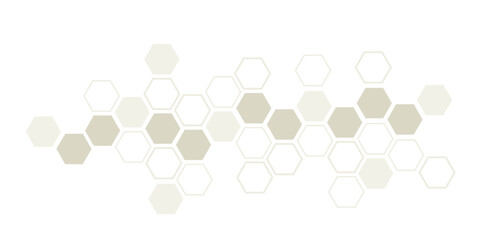 Geometric graphic background gold and white background. Big data complex with compounds.
