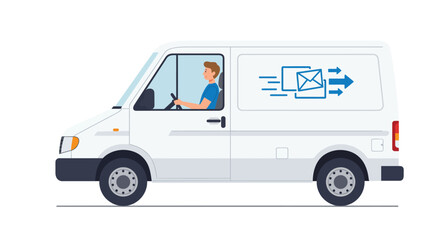 Courier Service Delivery Van