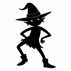 witch with broom