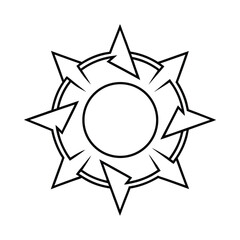 abstract sun vector illustration