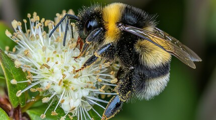 Bumble bee on a flower