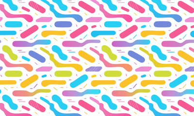 Colorful Jelly Bean Seamless Pattern - Bright Candy Background