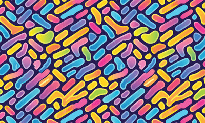 Modern Playful Abstract: Colorful Geometric Seamless Pattern