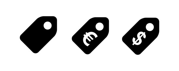 Shopping tags line icon. Special offer sign. Discount coupons symbol. Vector.