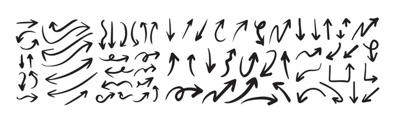 Elegant arrows set for business plan, presentation and education. Sign, Symbol,  Circle arrows, rotate arrow, spinning loading symbol, Victor illustration, eps 10.