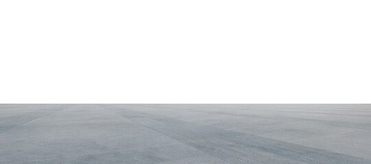 3d rendering empty concrete floor on white background creating minimalist space