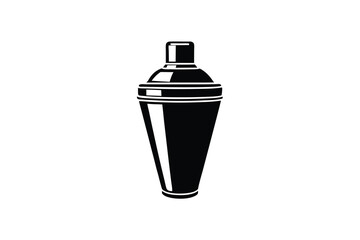 Classic cocktail shaker silhouette bar tool icon