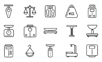 Collection of linear scales and weighing instruments