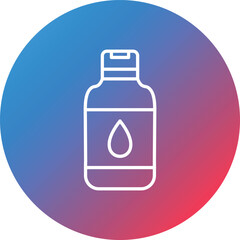 Lotion Line Gradient Circle Background Icon
