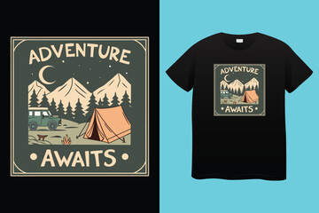 vintage mountain outdoors mountain artwork, explore the nature life, outdoors t shirt design for vector, Adventure vector artwork print design for t shirt and others.