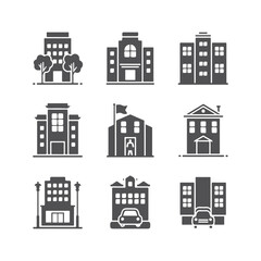 Obraz premium Collection of Buildings and Architectural Structures