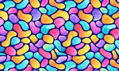 Pop Art Meets Memphis: Colorful Abstract Composition