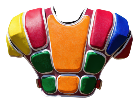 Colorful Youth Football Shoulder Pads Protective Gear for Young Athletes