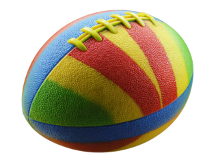 Colorful Foam Rugby Ball Fun Toy for Kids and Adults