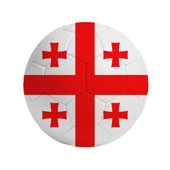 Soccer ball with flag of Georgia