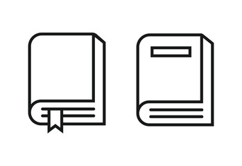 Book line icon vector 