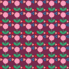 seamless pattern with flowers