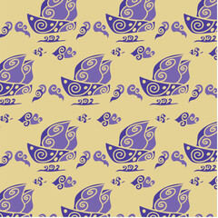vector background with sailing ship motif