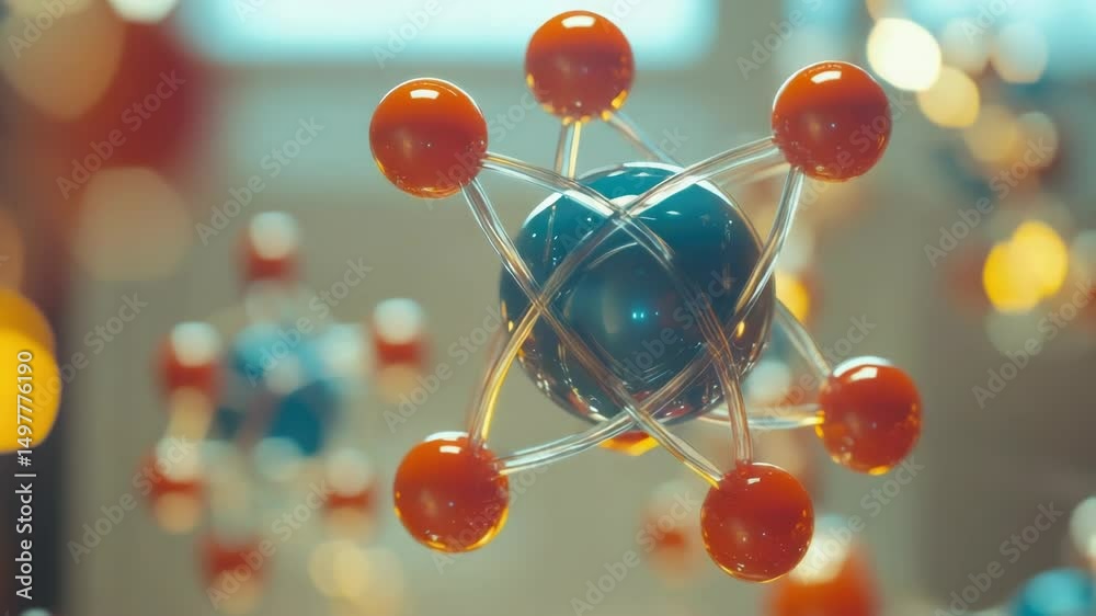 Poster a detailed view of a molecular structure