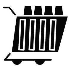 Gold Cart Icon