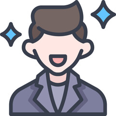 Man fashion model icon