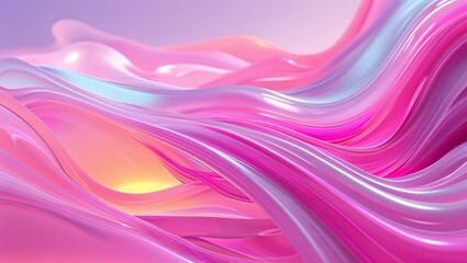 Fototapeta premium Abstract 3D Wavy Layers in Warm Earth Tones – Modern Minimal Background