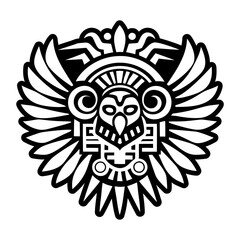 Obraz premium Mexican mythology icon in filled style