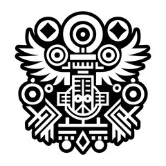 Obraz premium Wings symbol icon in solid style