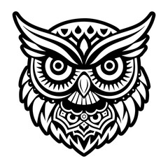 Fototapeta premium A glyph style icon of owl